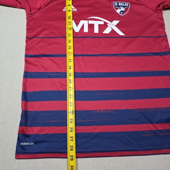 Adidas FC Dallas MTX Aeroready Soccer Futbol Jersey Size Medium Red And Blue #20 - Picture 7 of 7